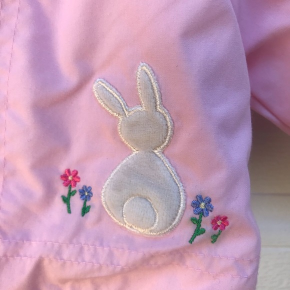 CARTER’S hooded jacket bunny baby girl 6-9m - Picture 6 of 8